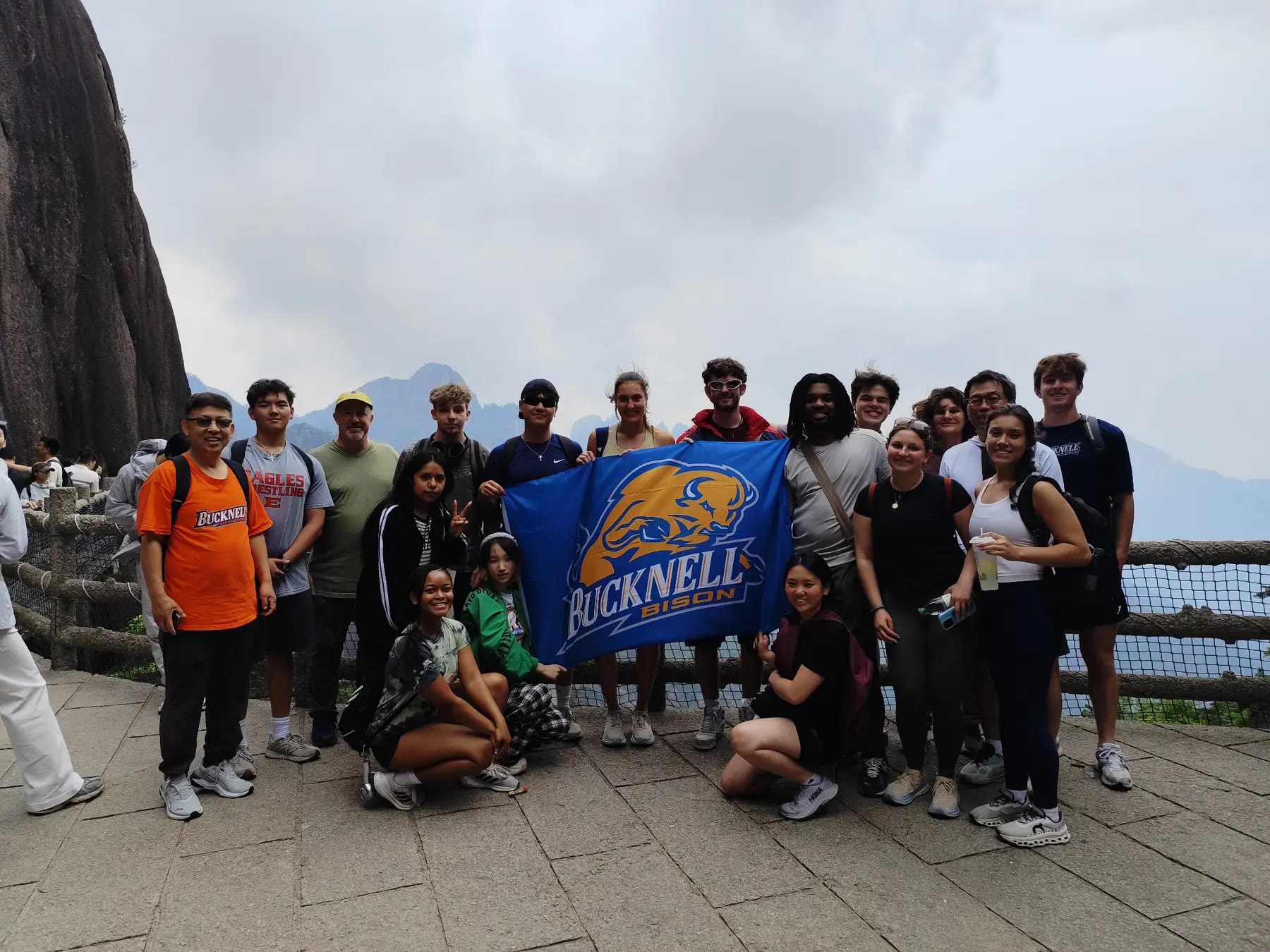 Bucknell group on Mount Huangshan